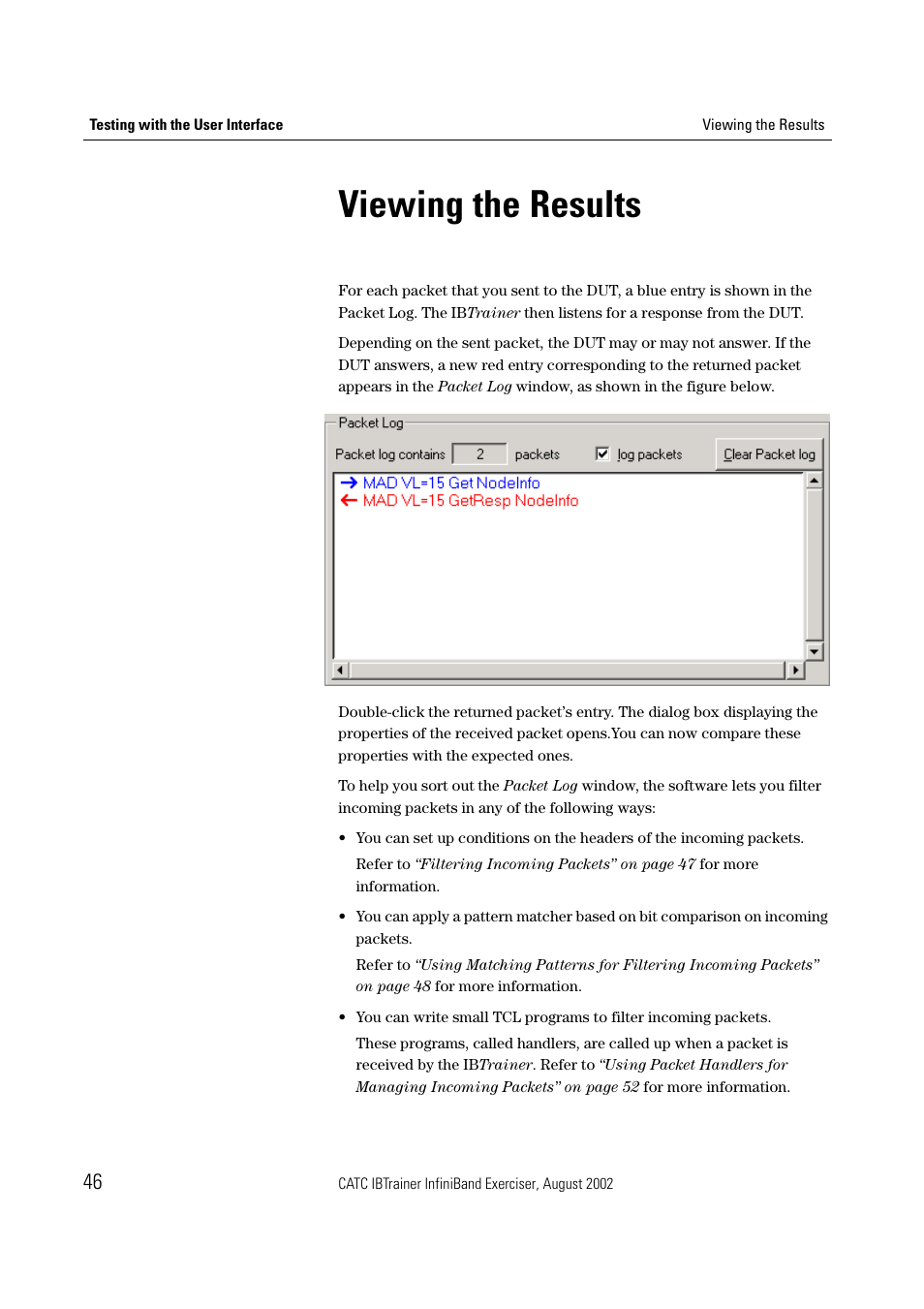 Viewing the results | Teledyne LeCroy IBTrainer - IBTrainer Users Manual User Manual | Page 46 / 102