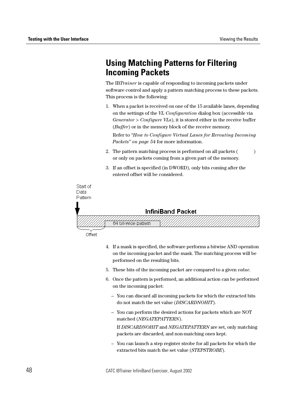 Using matching patterns for | Teledyne LeCroy IBTrainer - IBTrainer Users Manual User Manual | Page 48 / 102