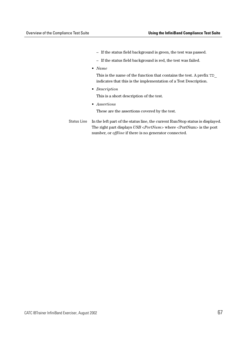 Teledyne LeCroy IBTrainer - IBTrainer Users Manual User Manual | Page 67 / 102