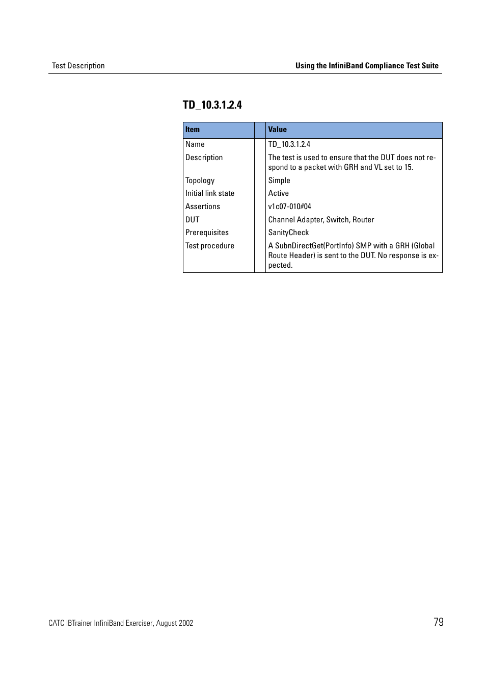 Teledyne LeCroy IBTrainer - IBTrainer Users Manual User Manual | Page 79 / 102