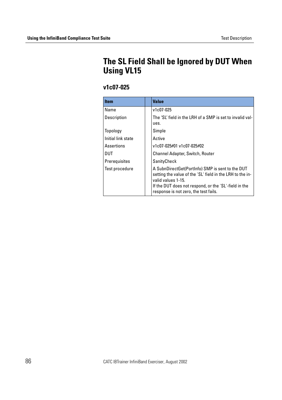 Teledyne LeCroy IBTrainer - IBTrainer Users Manual User Manual | Page 86 / 102