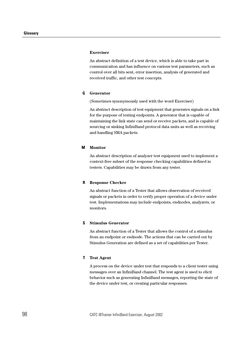 Teledyne LeCroy IBTrainer - IBTrainer Users Manual User Manual | Page 98 / 102