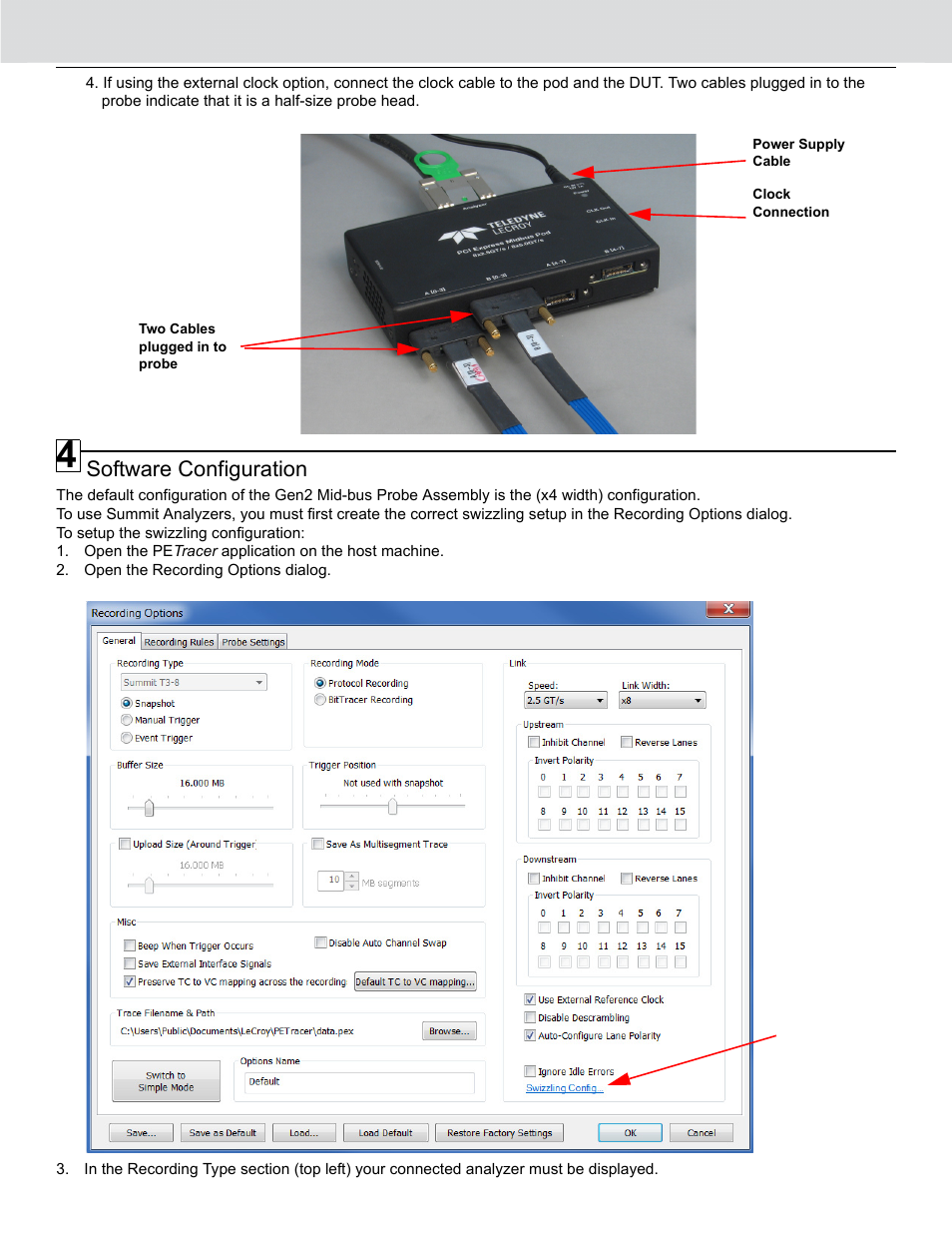 Teledyne LeCroy PCI Express 2.0 Mid-Bus Probe for Summit T24 User Manual | Page 3 / 4