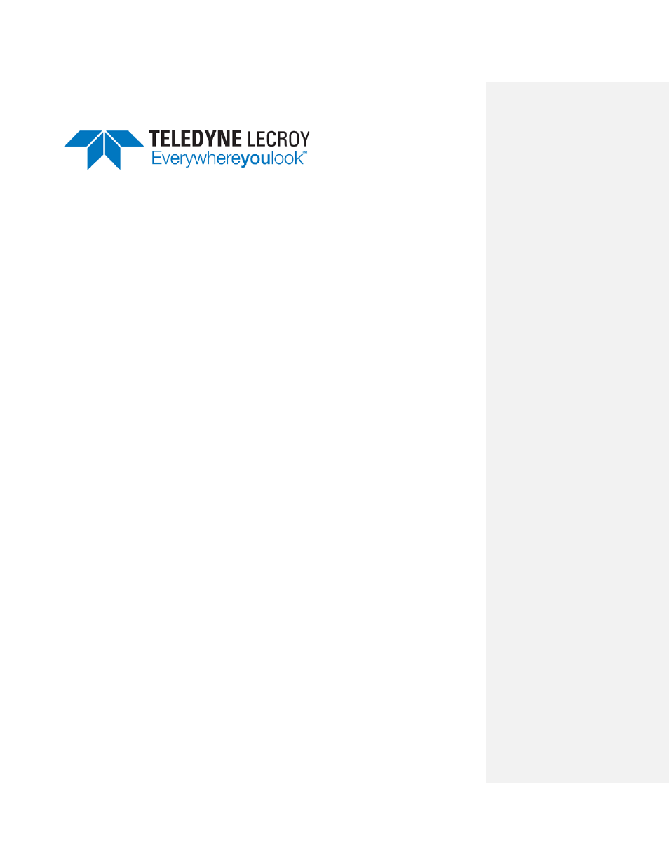 Teledyne LeCroy PCI Express 2.0 Mid-Bus Probe Ver.2.40 User Manual | 31 pages