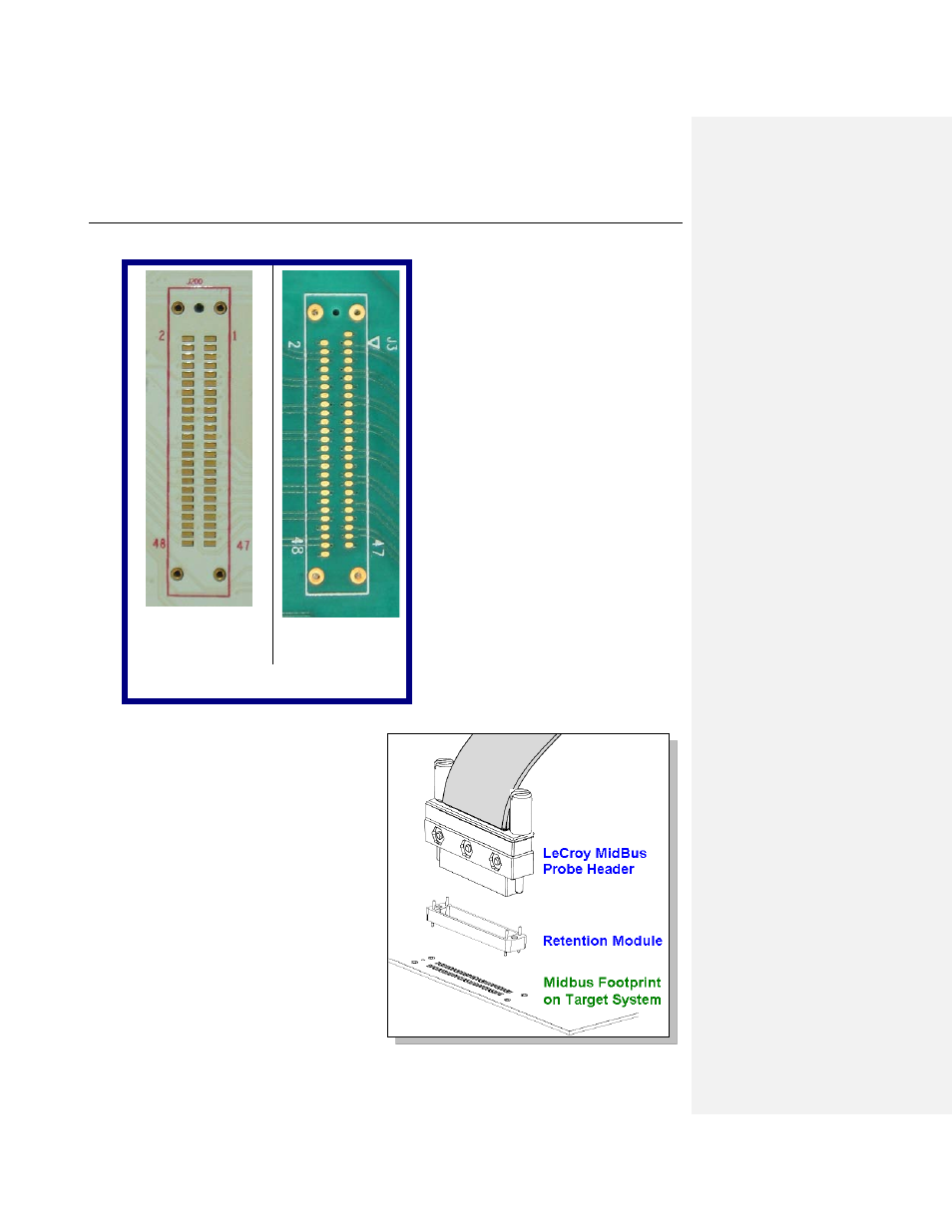 2 mid-bus probe retention, Mid-bus probe retention | Teledyne LeCroy PCI Express 2.0 Mid-Bus Probe Ver.2.40 User Manual | Page 12 / 31