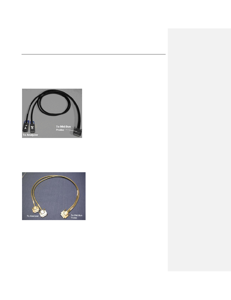 3 the two-connector petracer ml cable assembly, 4 the petracer eml x1-to-x8 cable assembly, The two-connector petracer ml cable assembly | The petracer eml x1-to-x8 cable assembly, 3 the two-connector pe tracer ml cable assembly, 4 the pe tracer eml x1-to-x8 cable assembly | Teledyne LeCroy PCI Express 2.0 Mid-Bus Probe Ver.2.40 User Manual | Page 25 / 31