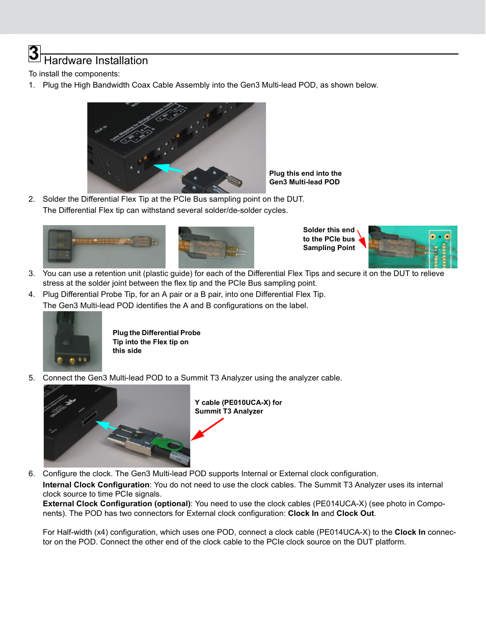 Hardware installation | Teledyne LeCroy PCI Express 3.0 Multi-Lead Probe PCIe User Manual | Page 2 / 6