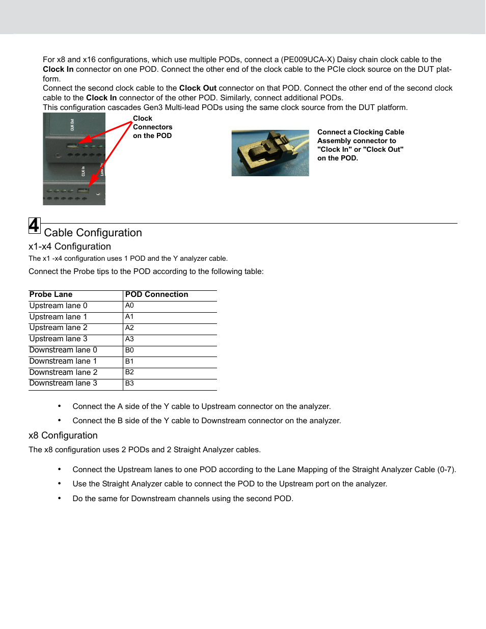 Cable configuration | Teledyne LeCroy PCI Express 3.0 Multi-Lead Probe PCIe User Manual | Page 3 / 6