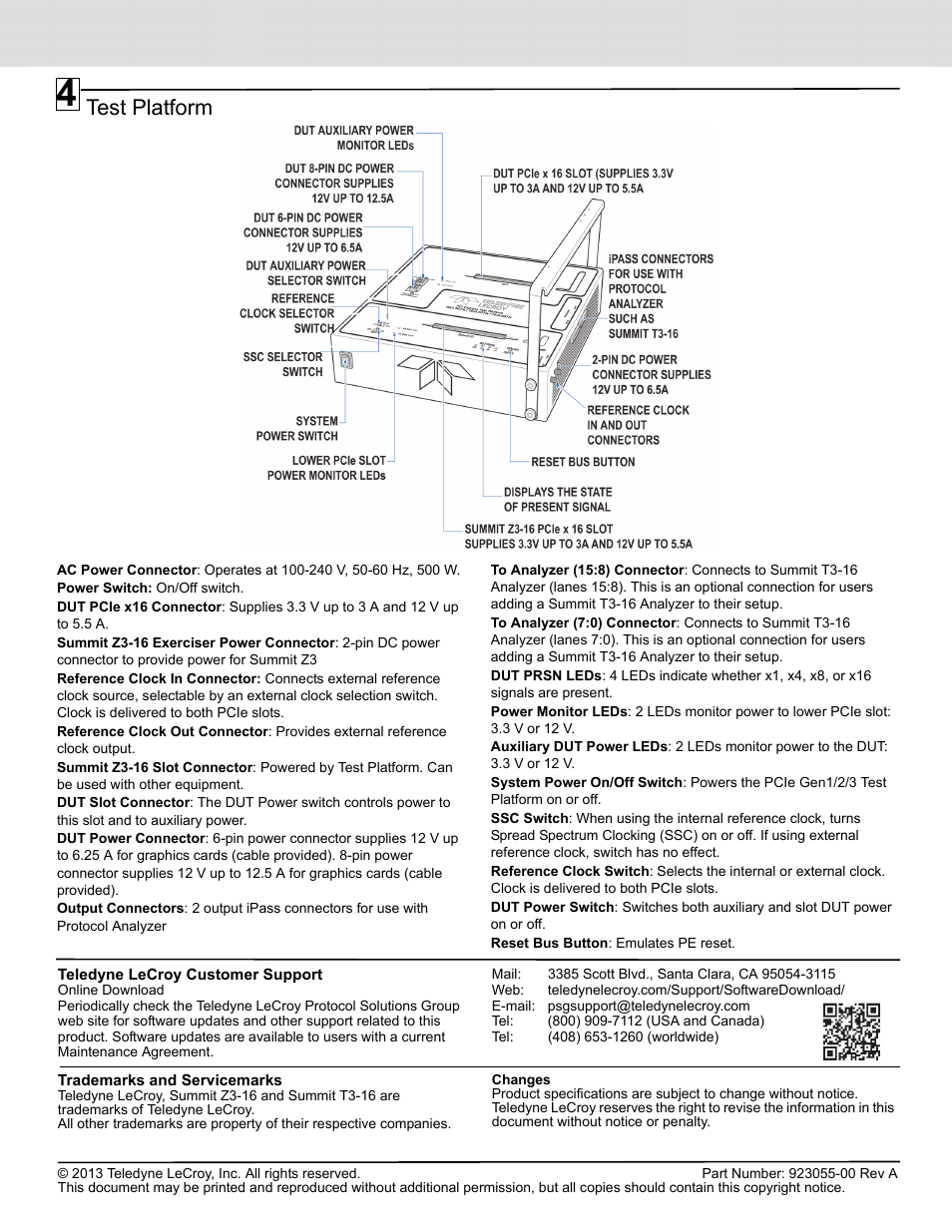 Test platform | Teledyne LeCroy PCI Express Test Platform 16x2.5GT-s_16x5.0GT-s_16x8.0GT-s Quick Start User Manual | Page 2 / 2