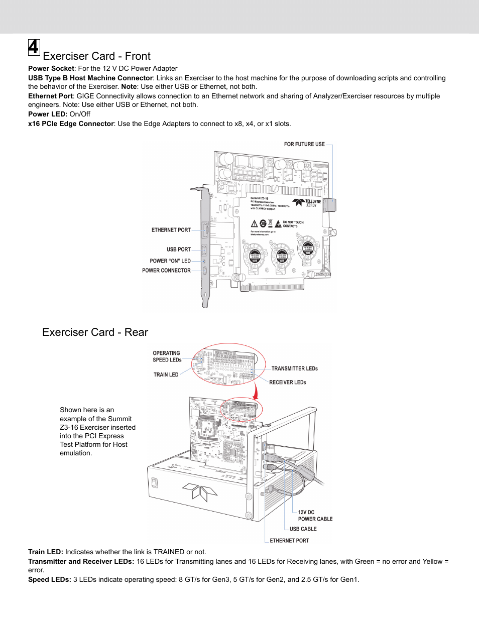 Teledyne LeCroy PCIe Summit Z3-16 with CLKREQ Quick Start User Manual | Page 2 / 4