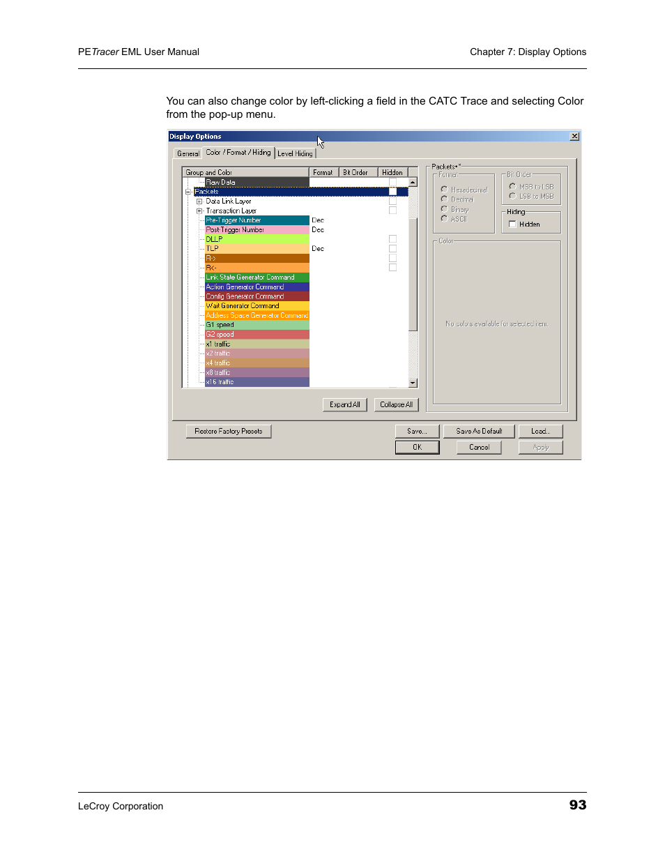 Teledyne LeCroy PETracer EML Analyzer and Exerciser User Manual User Manual | Page 101 / 258