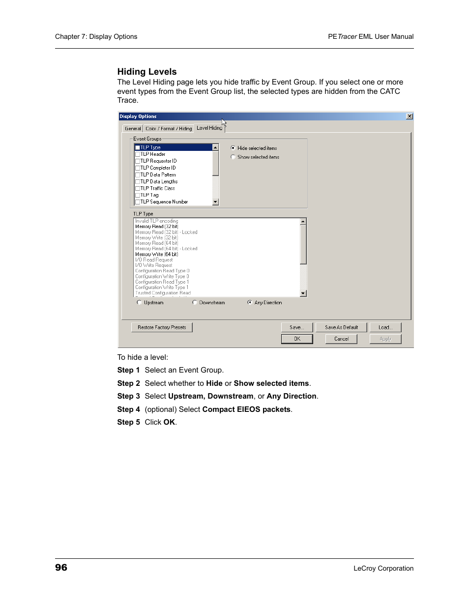 Teledyne LeCroy PETracer EML Analyzer and Exerciser User Manual User Manual | Page 104 / 258
