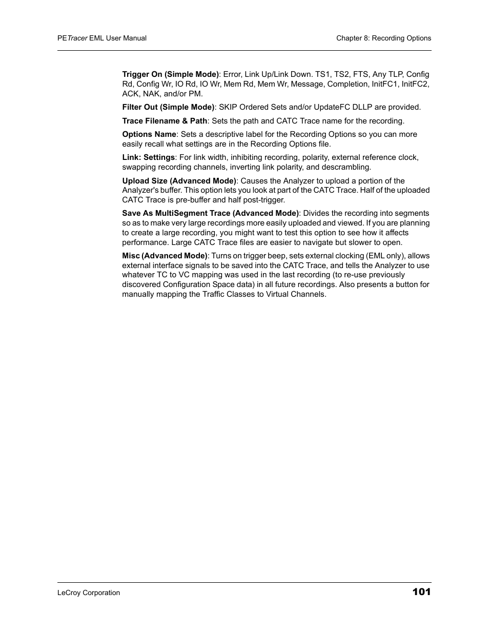 Teledyne LeCroy PETracer EML Analyzer and Exerciser User Manual User Manual | Page 109 / 258