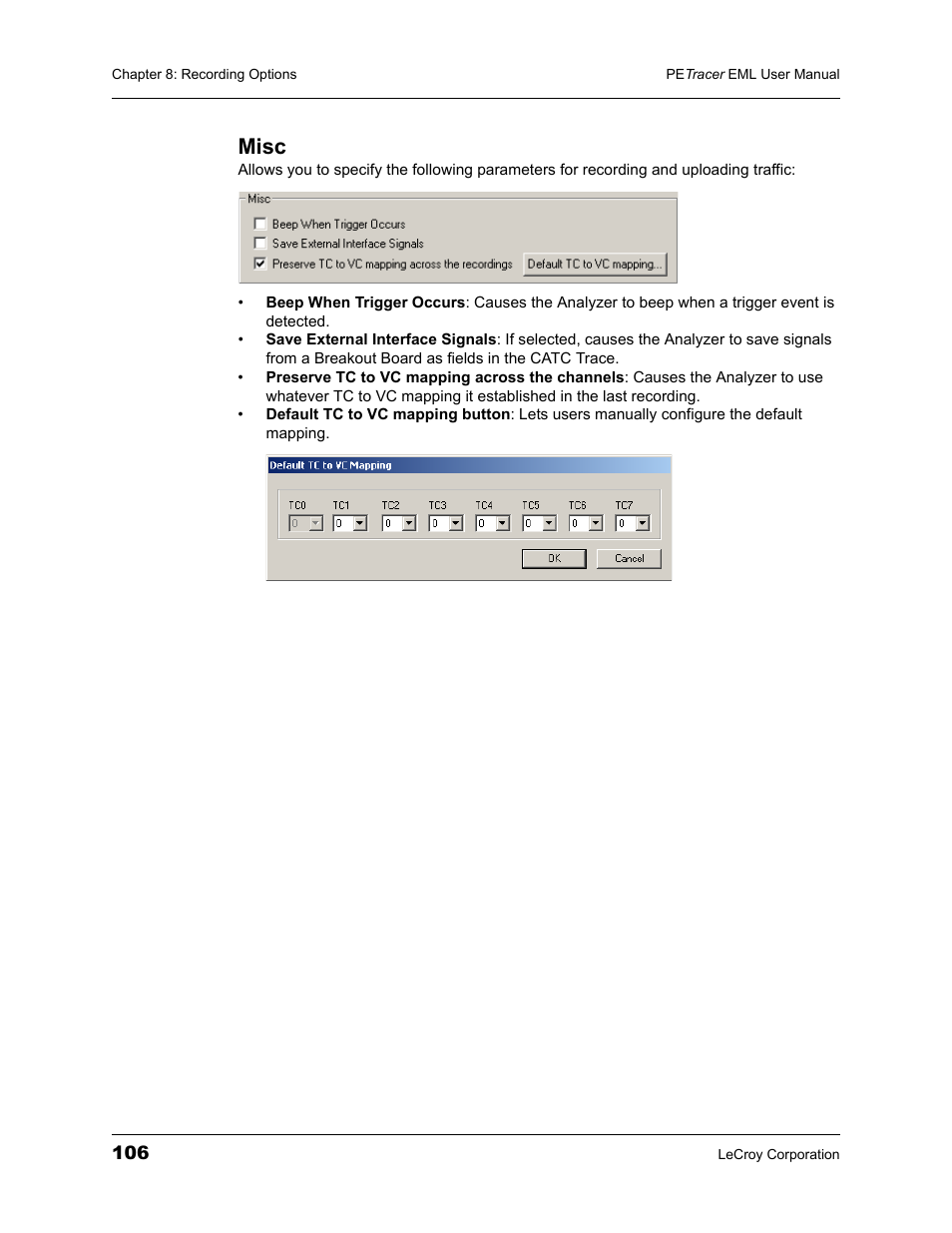 Misc | Teledyne LeCroy PETracer EML Analyzer and Exerciser User Manual User Manual | Page 114 / 258
