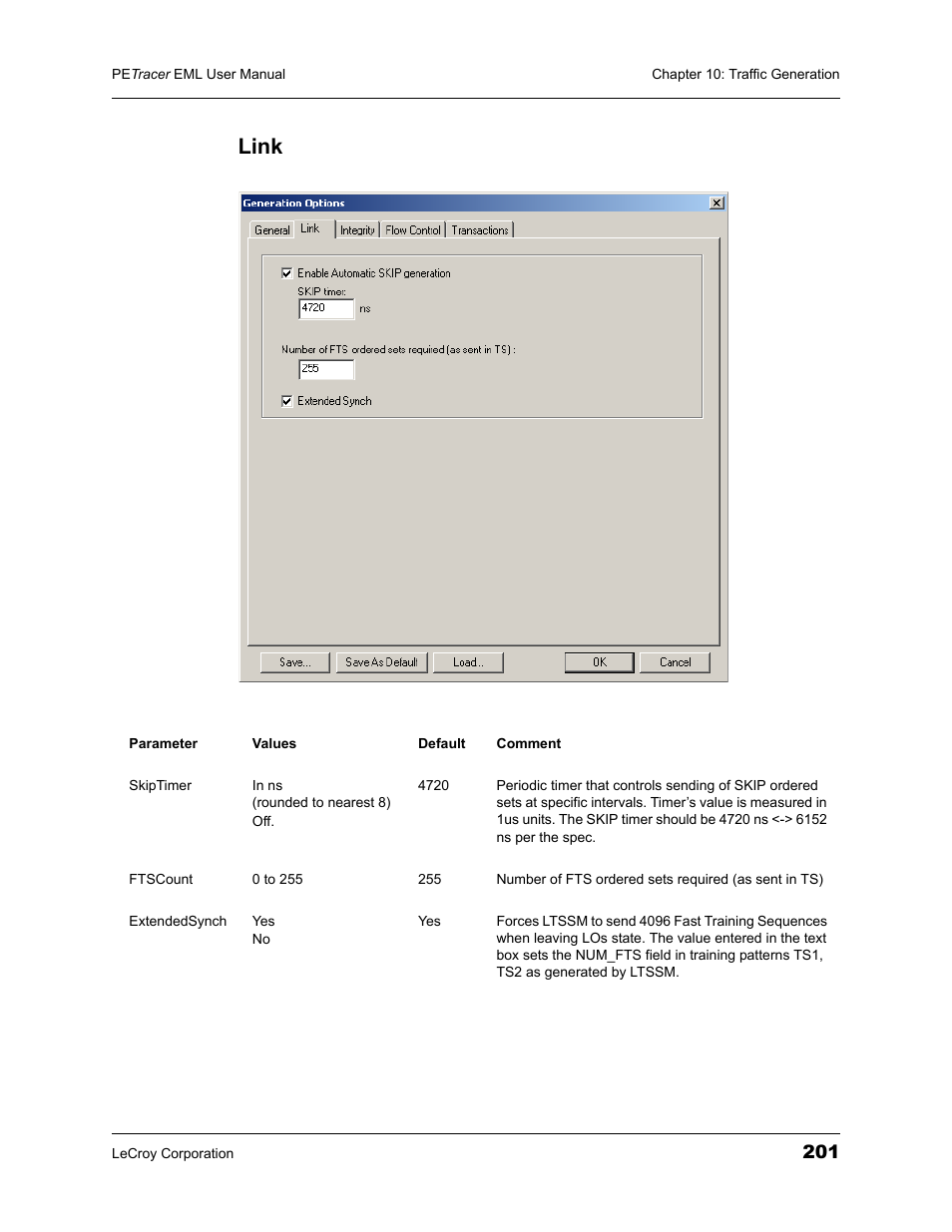 Link | Teledyne LeCroy PETracer EML Analyzer and Exerciser User Manual User Manual | Page 209 / 258