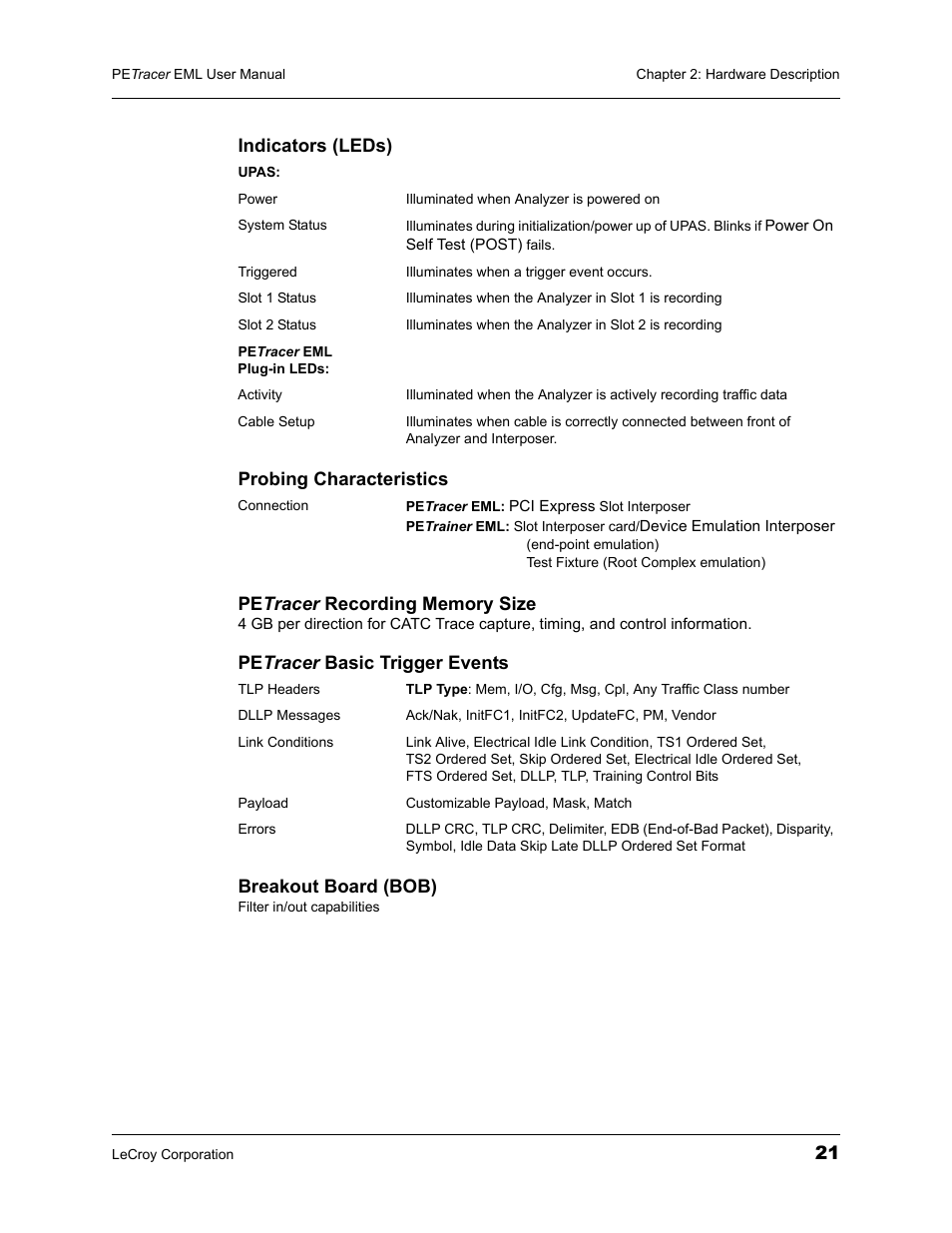 Teledyne LeCroy PETracer EML Analyzer and Exerciser User Manual User Manual | Page 29 / 258