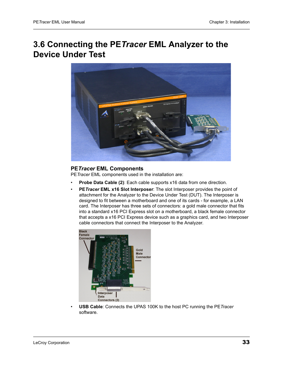 Teledyne LeCroy PETracer EML Analyzer and Exerciser User Manual User Manual | Page 41 / 258