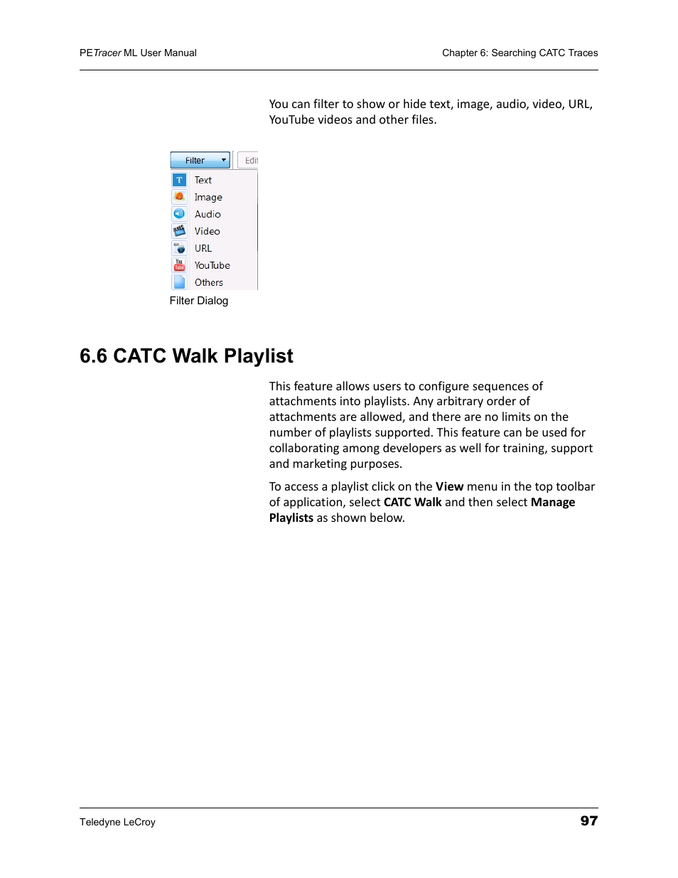 6 catc walk playlist | Teledyne LeCroy PETracer ML Analyzer and Exerciser User Manual User Manual | Page 105 / 274