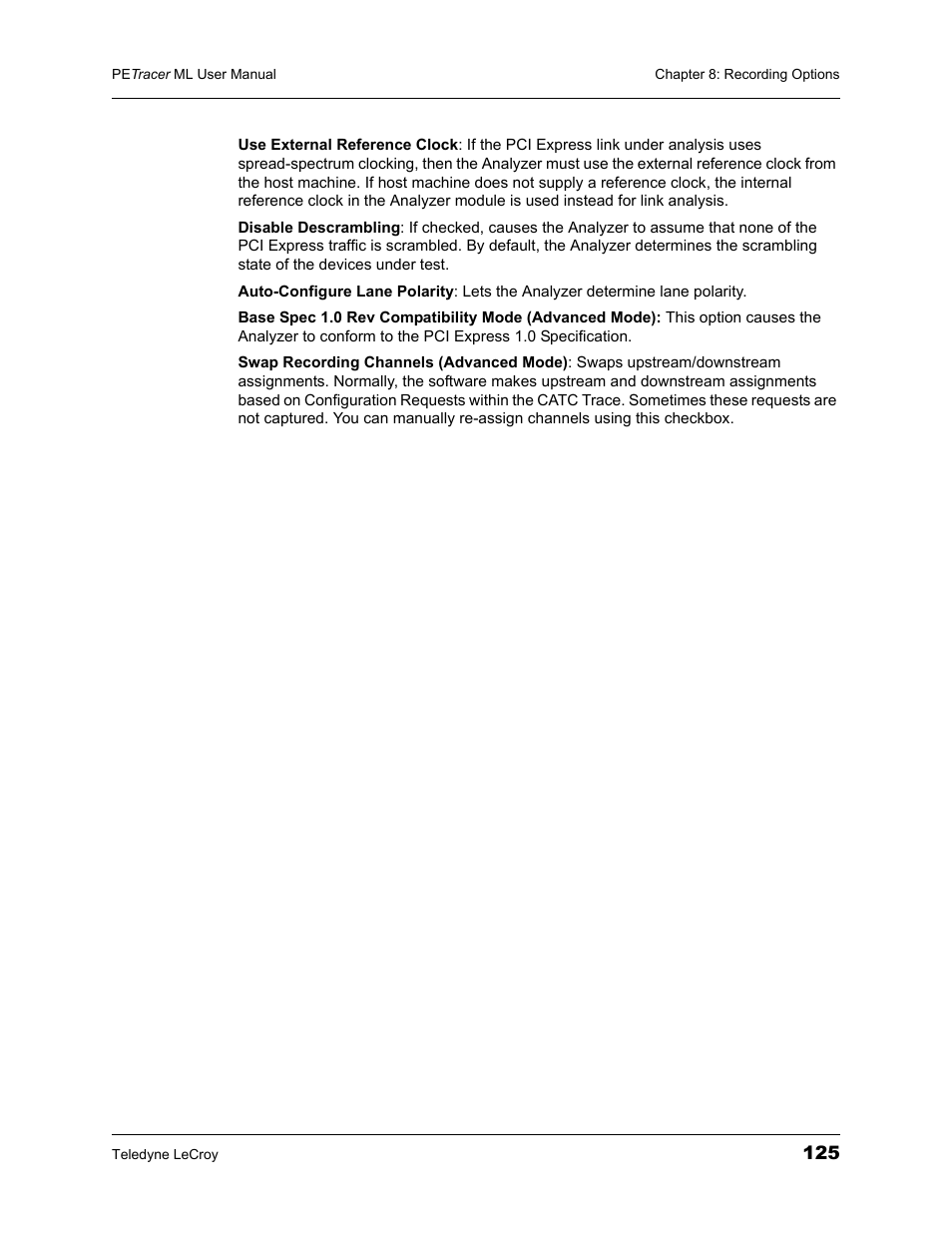 Teledyne LeCroy PETracer ML Analyzer and Exerciser User Manual User Manual | Page 133 / 274