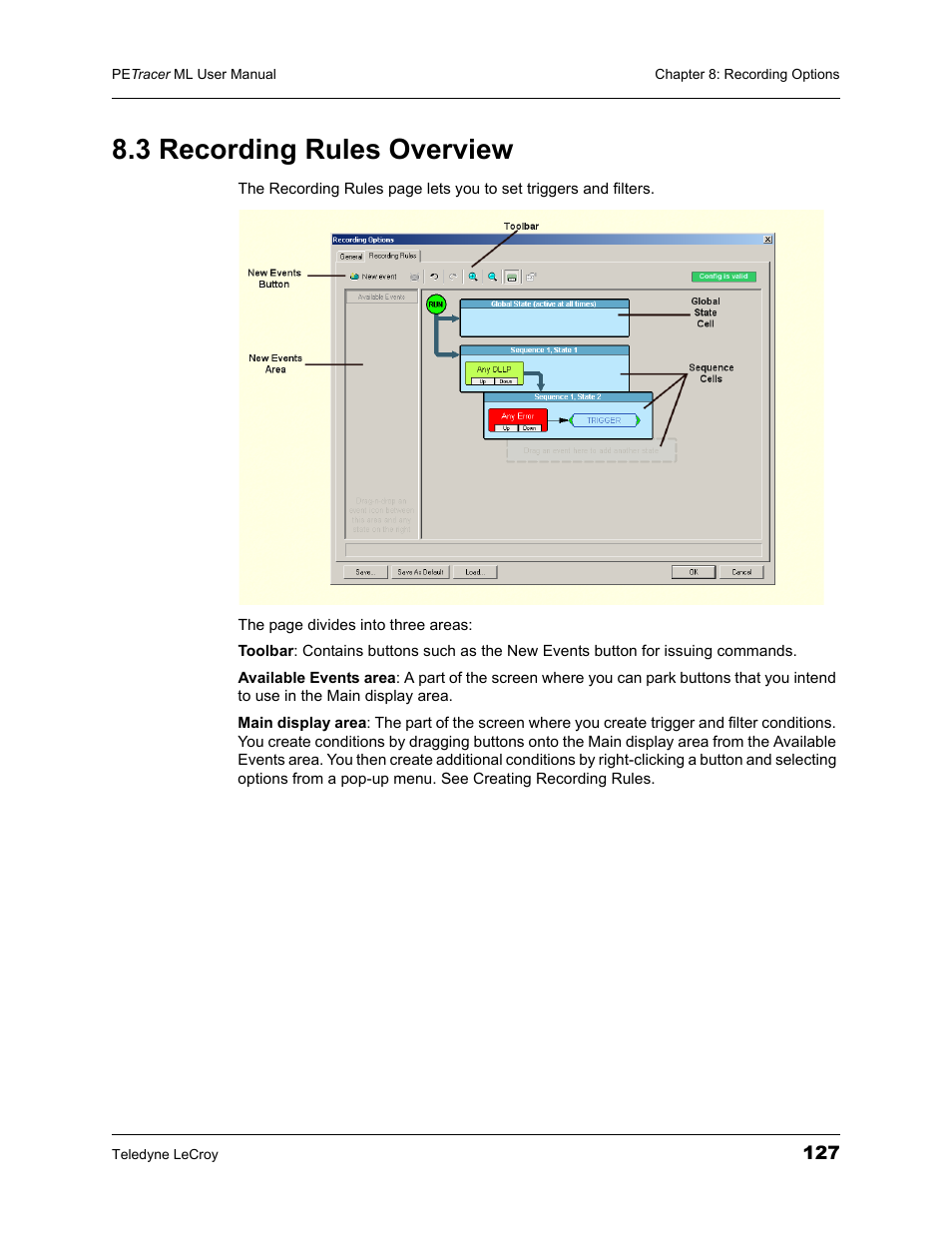 3 recording rules overview | Teledyne LeCroy PETracer ML Analyzer and Exerciser User Manual User Manual | Page 135 / 274