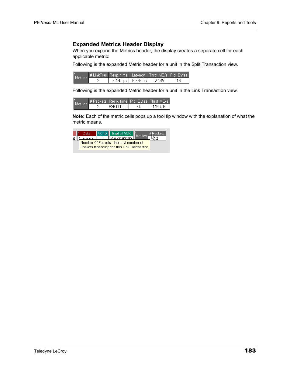Teledyne LeCroy PETracer ML Analyzer and Exerciser User Manual User Manual | Page 191 / 274