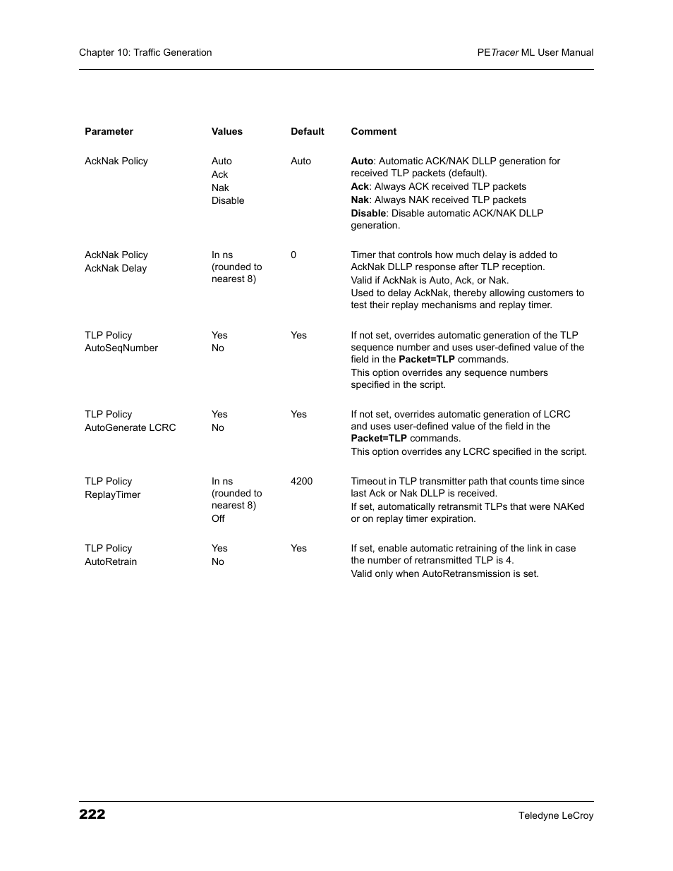 Teledyne LeCroy PETracer ML Analyzer and Exerciser User Manual User Manual | Page 230 / 274