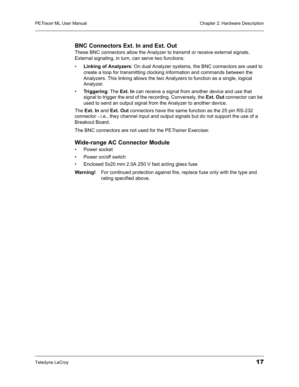 Teledyne LeCroy PETracer ML Analyzer and Exerciser User Manual User Manual | Page 25 / 274