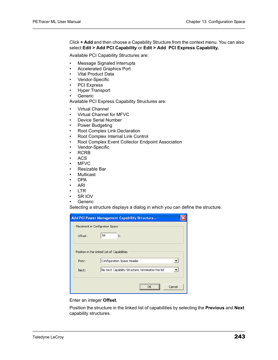 Teledyne LeCroy PETracer ML Analyzer and Exerciser User Manual User Manual | Page 251 / 274