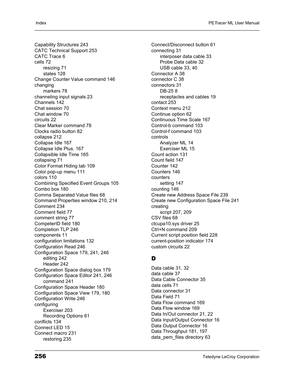Teledyne LeCroy PETracer ML Analyzer and Exerciser User Manual User Manual | Page 264 / 274
