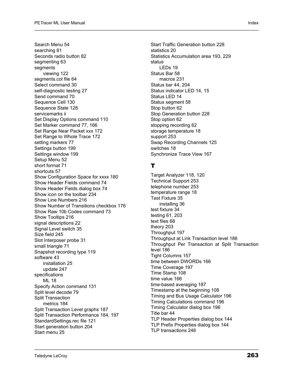 Teledyne LeCroy PETracer ML Analyzer and Exerciser User Manual User Manual | Page 271 / 274