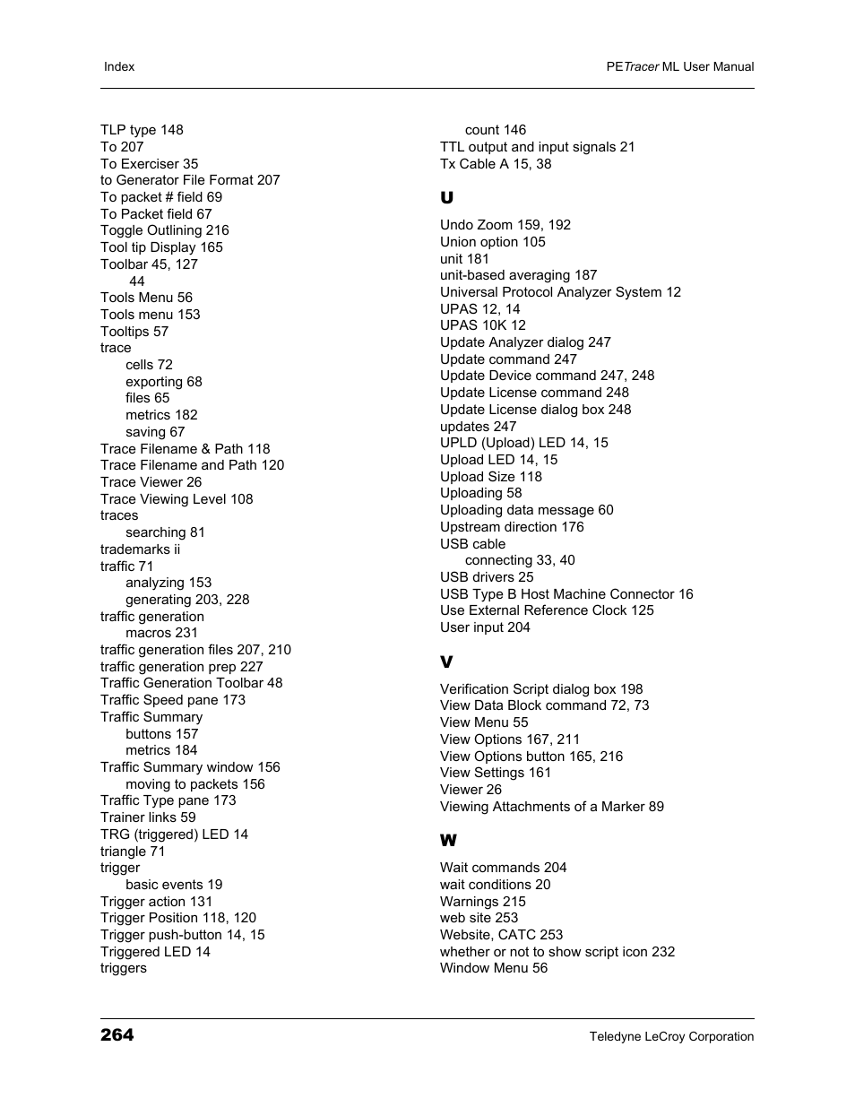 Teledyne LeCroy PETracer ML Analyzer and Exerciser User Manual User Manual | Page 272 / 274