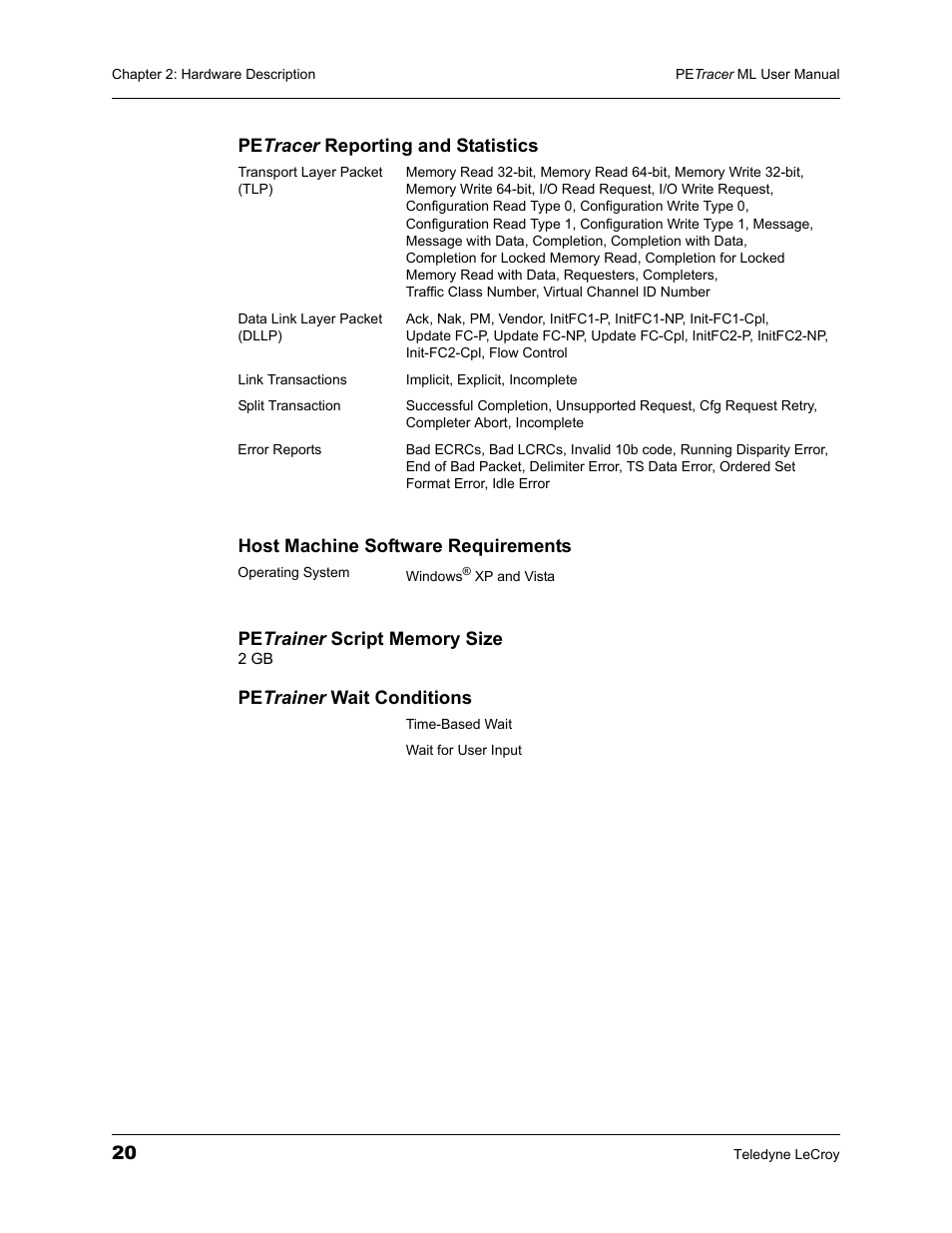 Teledyne LeCroy PETracer ML Analyzer and Exerciser User Manual User Manual | Page 28 / 274