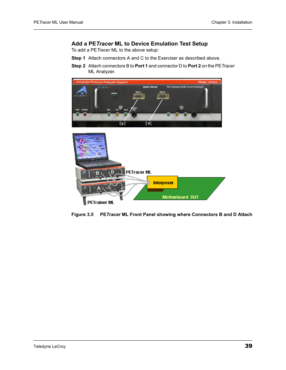 Teledyne LeCroy PETracer ML Analyzer and Exerciser User Manual User Manual | Page 47 / 274