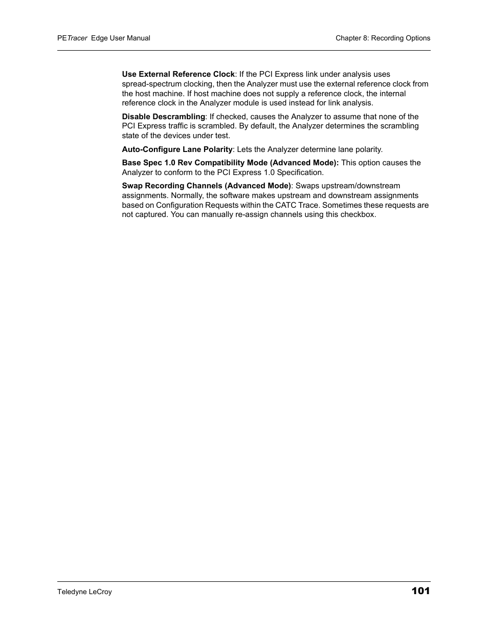 Teledyne LeCroy PETracer PCI Express Edge User Manual User Manual | Page 109 / 196