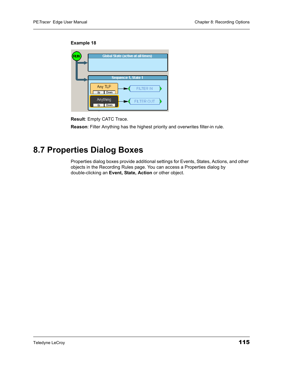 7 properties dialog boxes | Teledyne LeCroy PETracer PCI Express Edge User Manual User Manual | Page 123 / 196