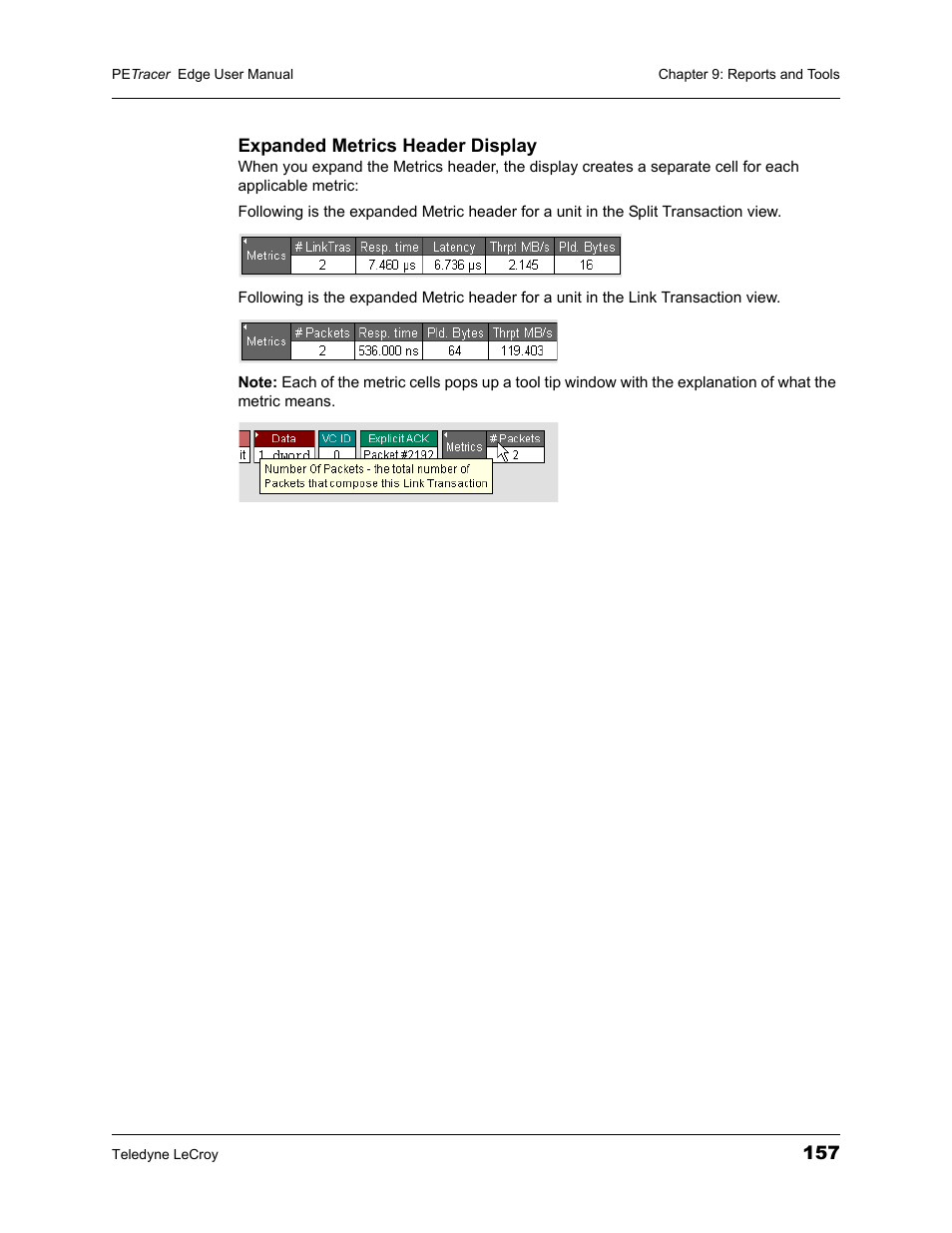 Teledyne LeCroy PETracer PCI Express Edge User Manual User Manual | Page 165 / 196