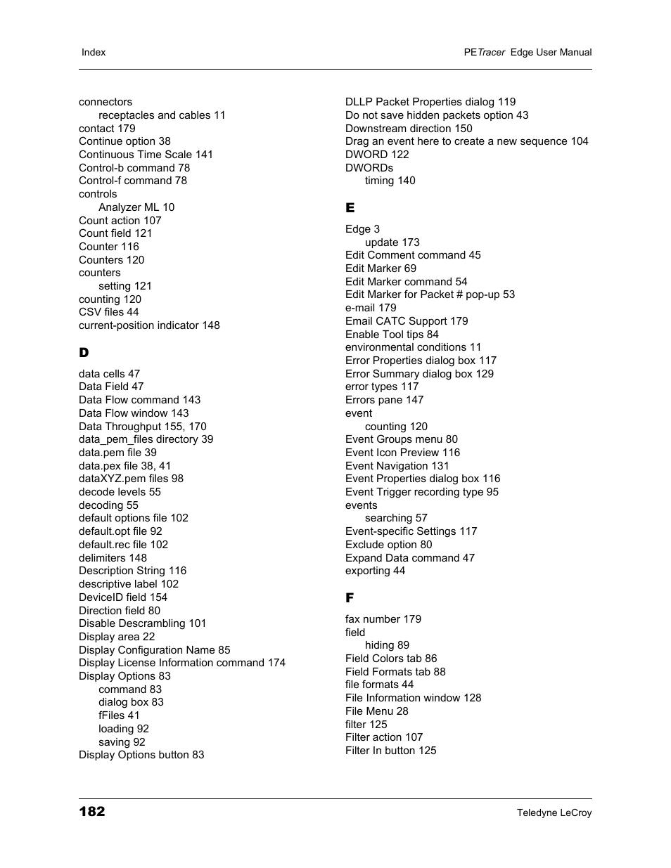 Teledyne LeCroy PETracer PCI Express Edge User Manual User Manual | Page 190 / 196