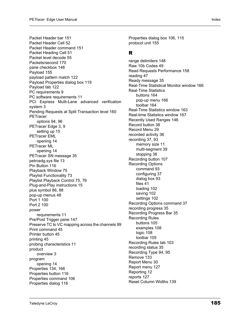 Teledyne LeCroy PETracer PCI Express Edge User Manual User Manual | Page 193 / 196