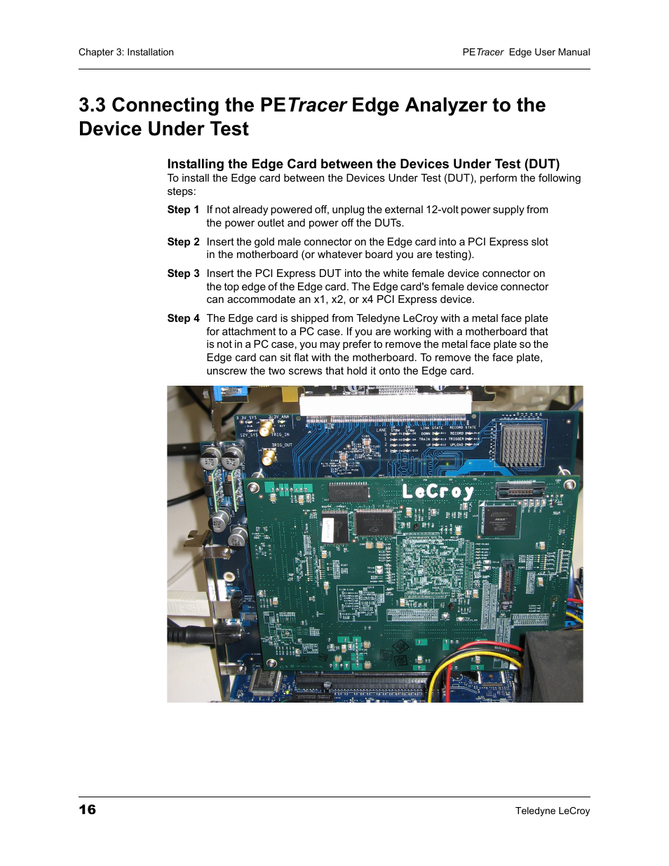 Teledyne LeCroy PETracer PCI Express Edge User Manual User Manual | Page 24 / 196