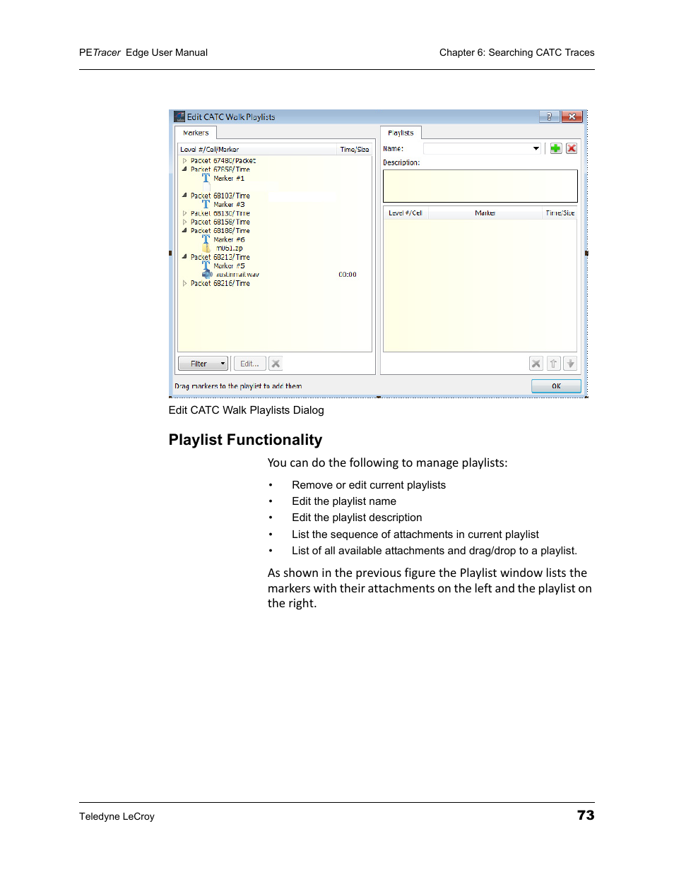 Playlist functionality | Teledyne LeCroy PETracer PCI Express Edge User Manual User Manual | Page 81 / 196