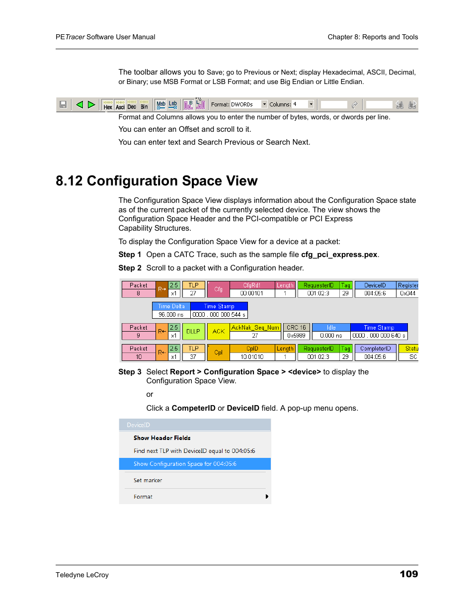 12 configuration space view | Teledyne LeCroy PETracer ProtoSync Software User Manual User Manual | Page 115 / 154