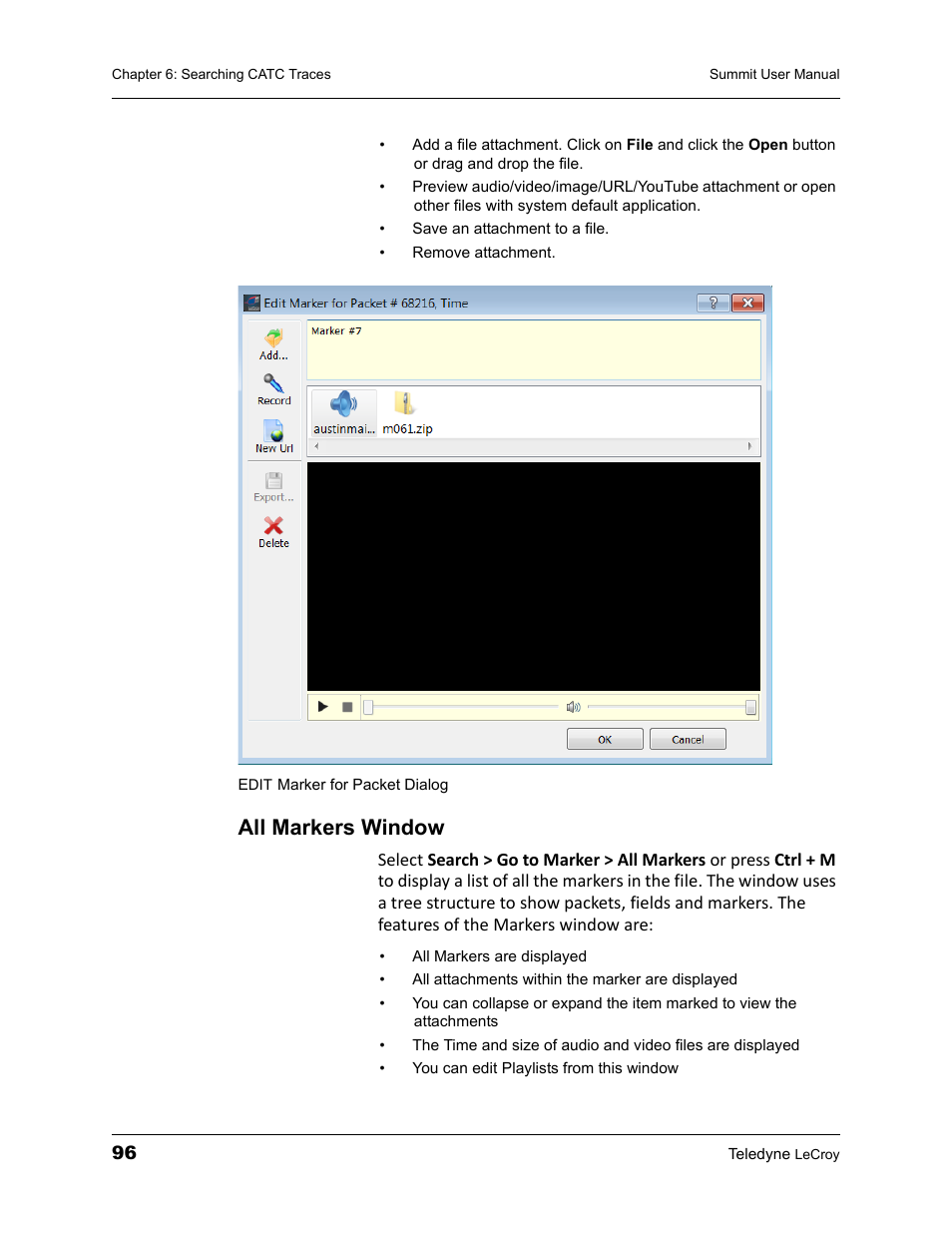 All markers window | Teledyne LeCroy PETracer Summit and Summit T2-16 PCIe User Manual User Manual | Page 104 / 244