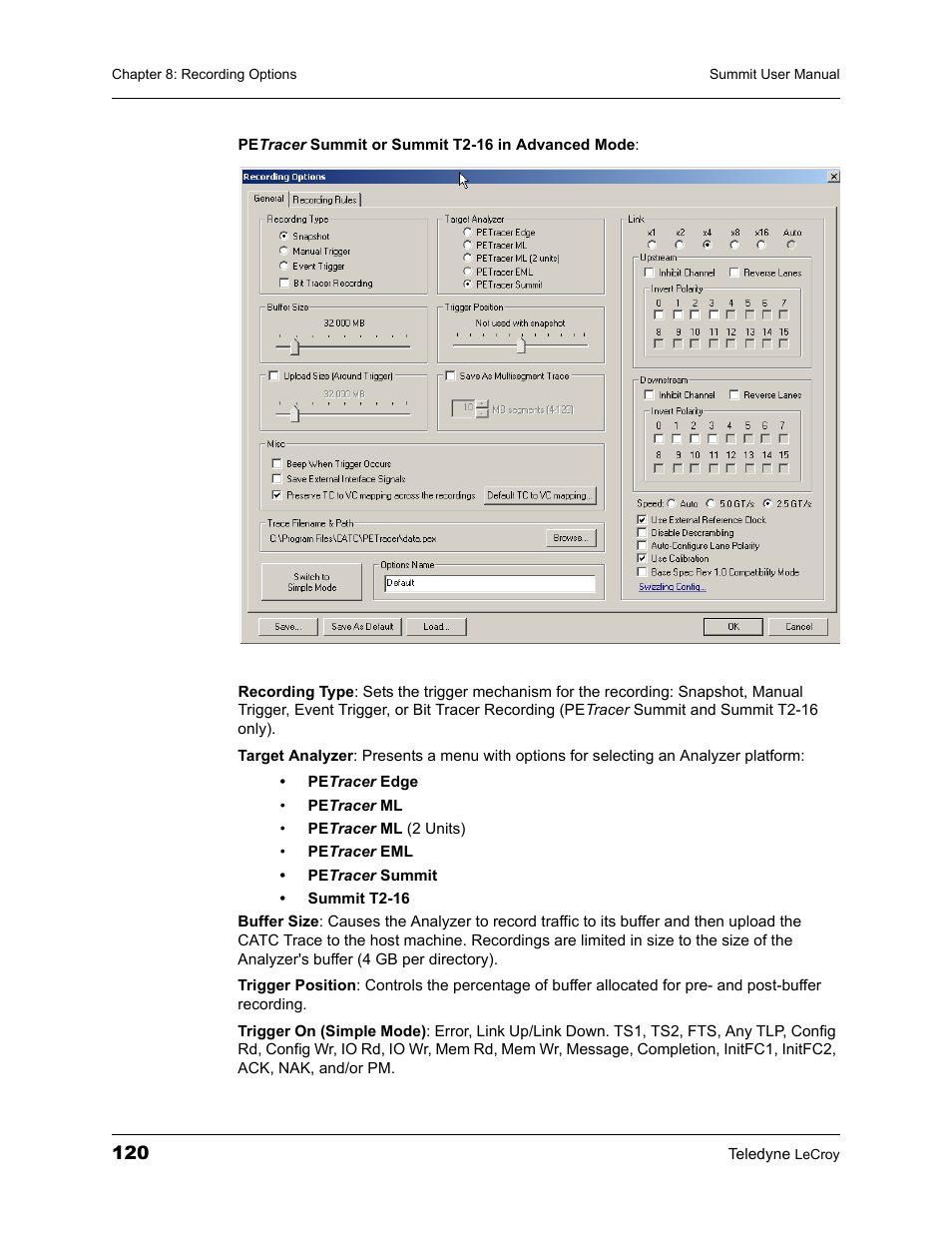 Teledyne LeCroy PETracer Summit and Summit T2-16 PCIe User Manual User Manual | Page 128 / 244