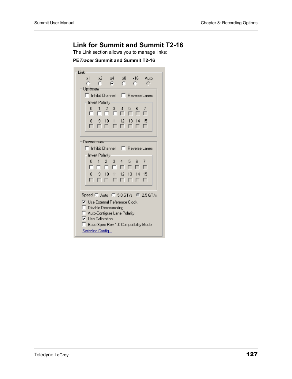 Link for summit and summit t2-16 | Teledyne LeCroy PETracer Summit and Summit T2-16 PCIe User Manual User Manual | Page 135 / 244