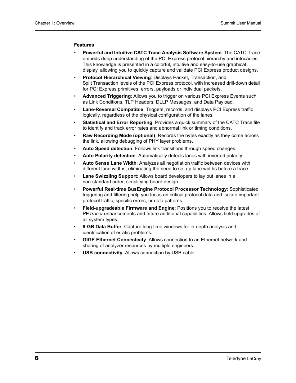 Teledyne LeCroy PETracer Summit and Summit T2-16 PCIe User Manual User Manual | Page 14 / 244