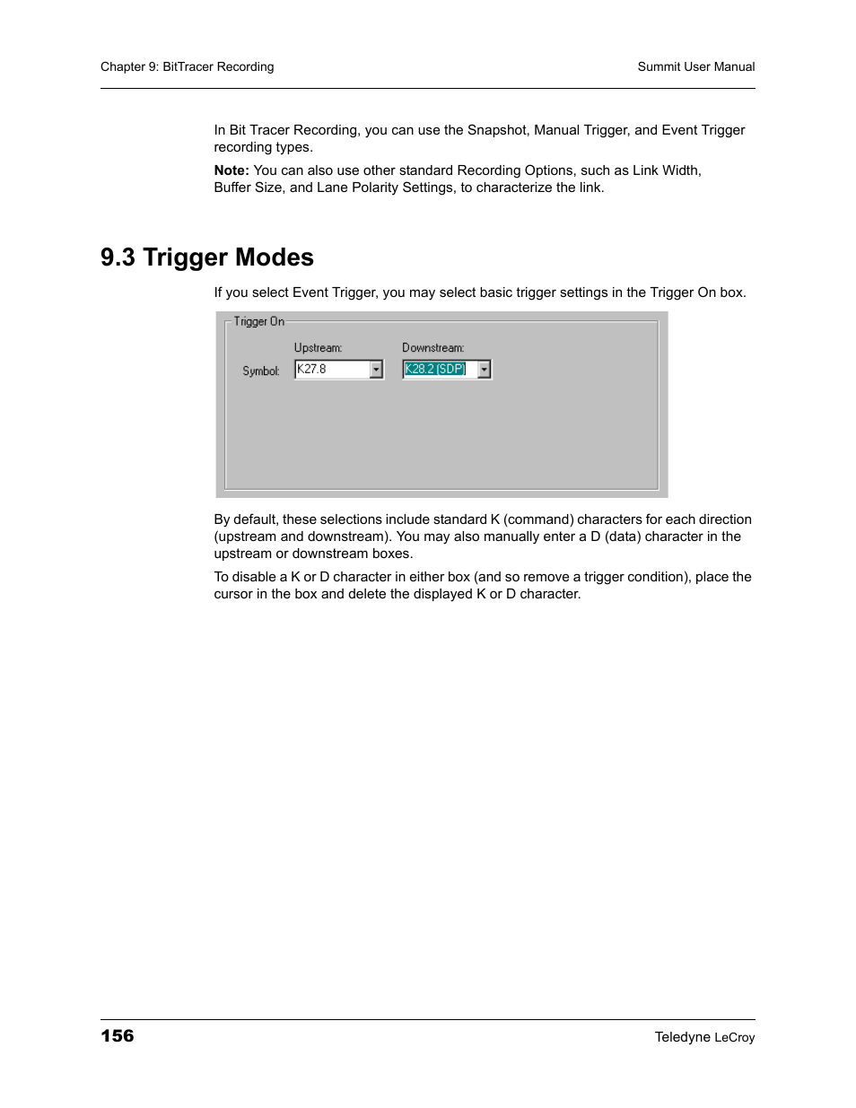3 trigger modes | Teledyne LeCroy PETracer Summit and Summit T2-16 PCIe User Manual User Manual | Page 164 / 244