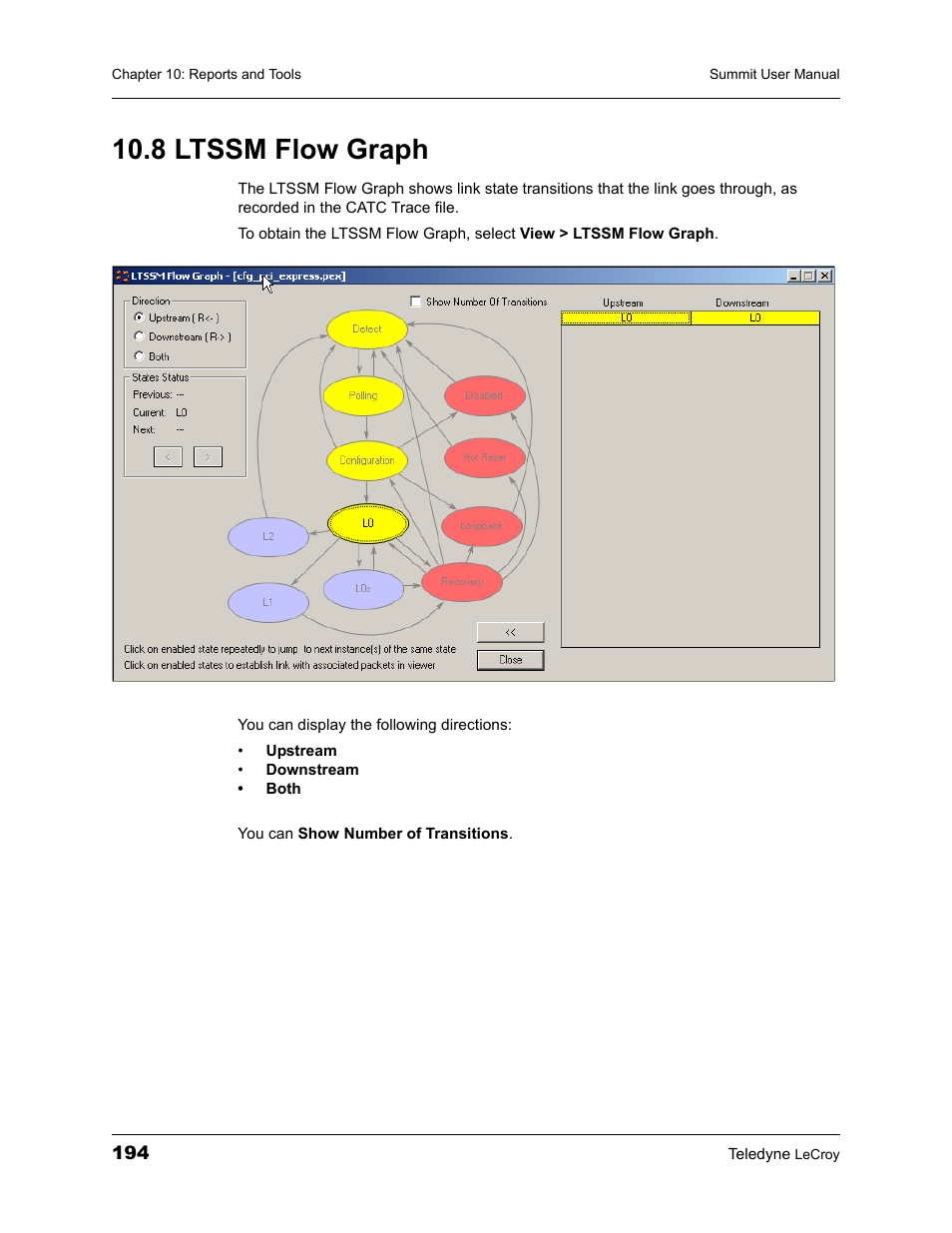 8 ltssm flow graph | Teledyne LeCroy PETracer Summit and Summit T2-16 PCIe User Manual User Manual | Page 202 / 244