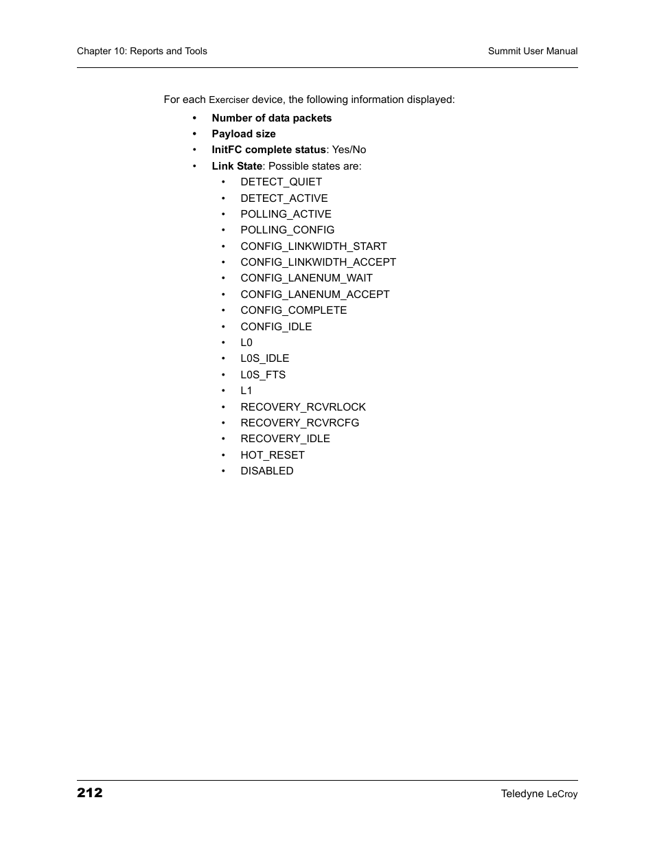 Teledyne LeCroy PETracer Summit and Summit T2-16 PCIe User Manual User Manual | Page 220 / 244