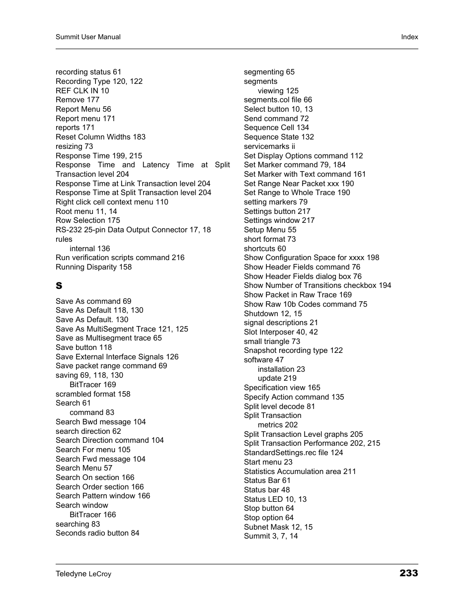 Teledyne LeCroy PETracer Summit and Summit T2-16 PCIe User Manual User Manual | Page 241 / 244