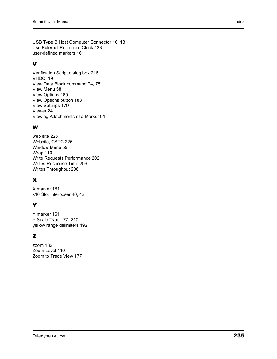 Teledyne LeCroy PETracer Summit and Summit T2-16 PCIe User Manual User Manual | Page 243 / 244